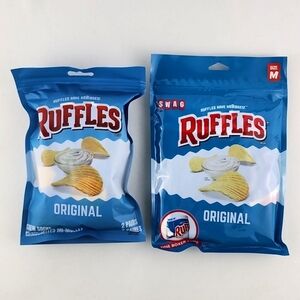 Ruffles 1 Pair Boxers + 2 Crew Sock Snack Aisle Original In Bag Size Med (31-33)